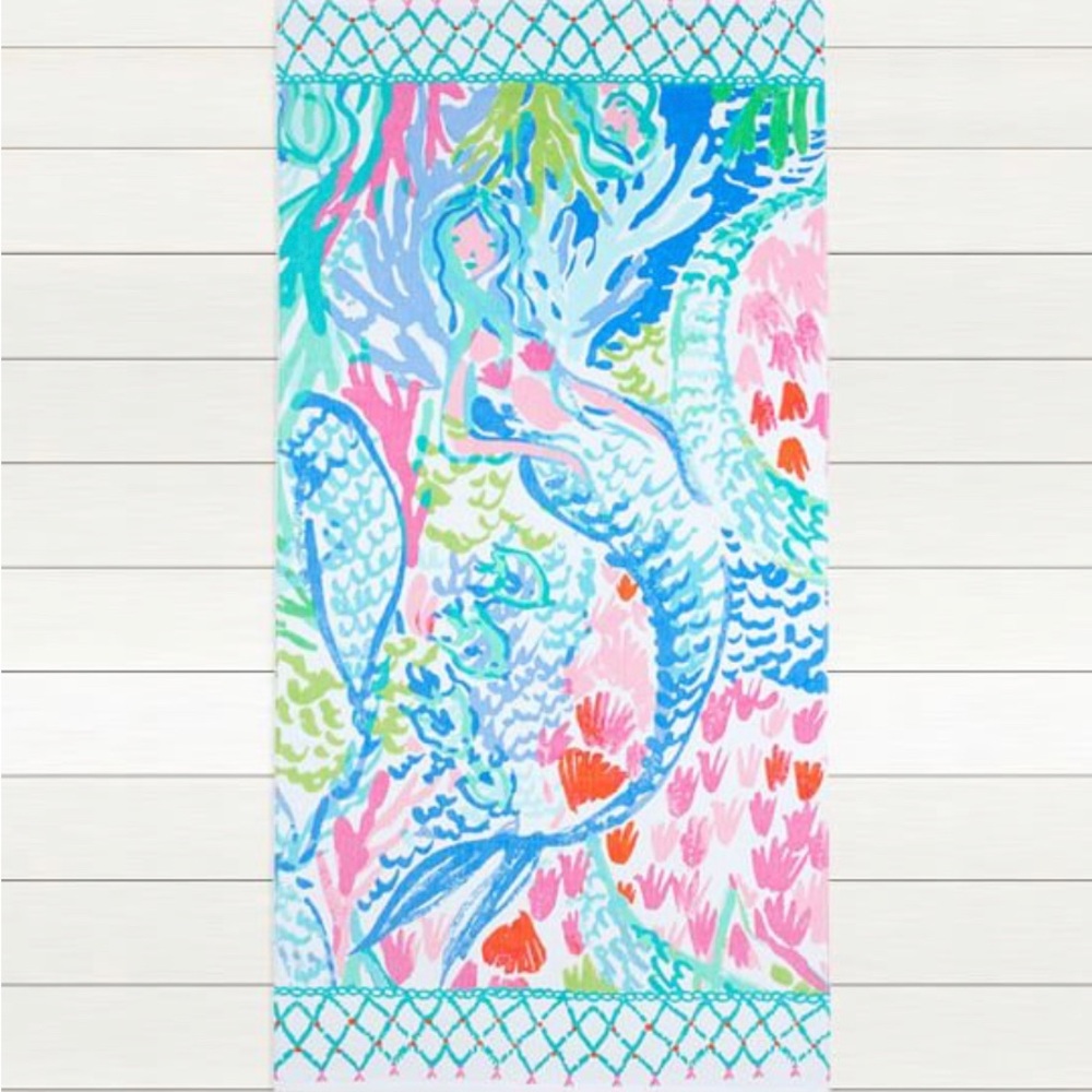 COPY - COPY - Lilly Pulitzer Mermaid Cove Kid Beach Towel